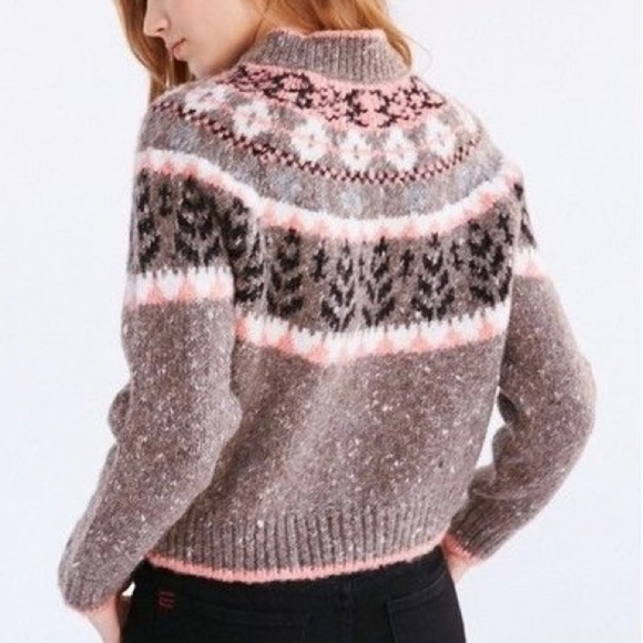 UO KIMCHI BLUE Up North Fair Isle Knit Sweater - Picture 4 of 7